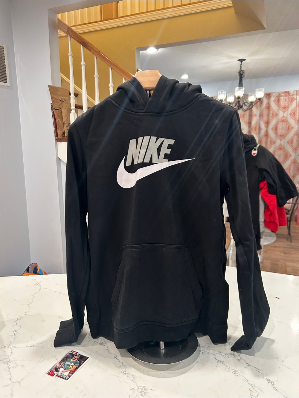 Nike Black Hoodie with White Logo